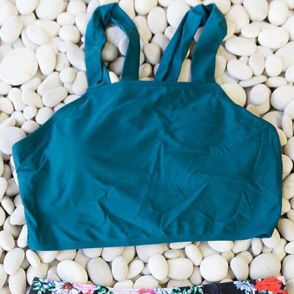 NWT Floral & Teal High Waist Bikini Set - Picture 6 of 9
